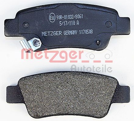 METZGER 1170508 Bremsbelagsatz, Scheibenbremse
